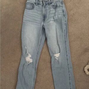 Classic Blue Distressed Women Jeans